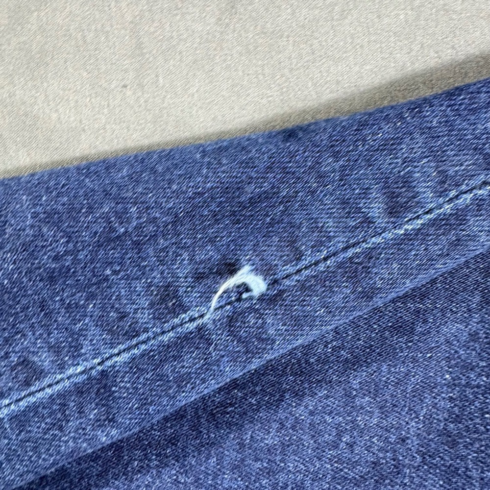 Quince Size 33 Dark Wash Bella Stretch Straight Leg Jeans - Picture 4 of 9
